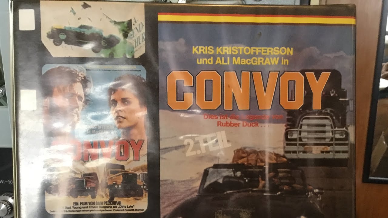 Super 8mm Film Convoy (1978) colour sound cop car squash scene