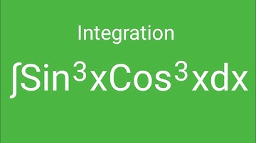 Integration of Sin^3xCos^3x, ∫Sin^3xCos^3xdx #Integrations #Integrals L715
