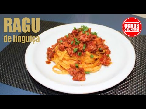 Ragu de Linguiça - Ragu Fácil e Rápido