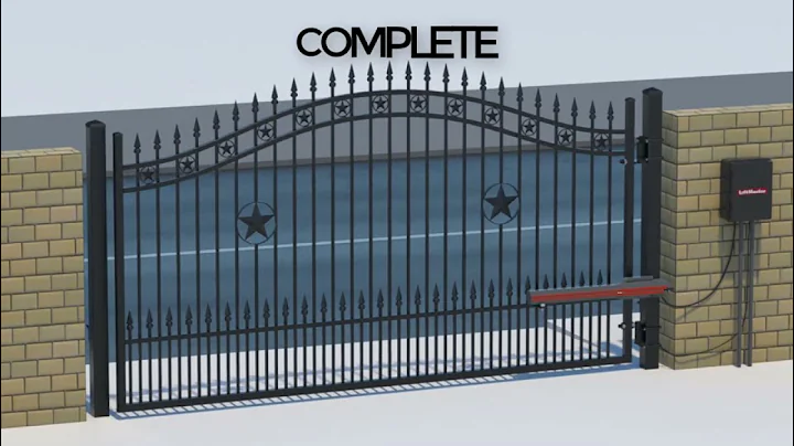 HowTo Install Liftmaster LA500 For Single Swing Gate