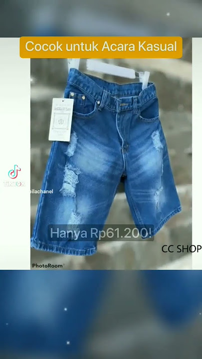 celana pendek sobek #shorts