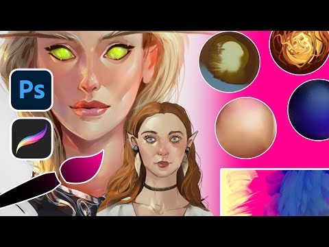 Jaké štětce používám? Photoshop & Procreate | CBP BRUSHSET TEST