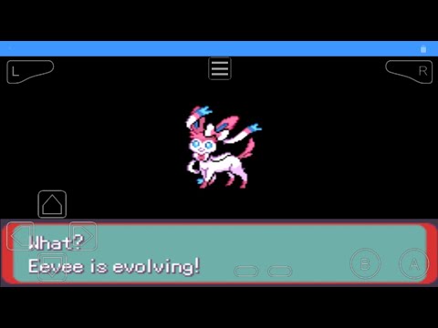 Pokemon Theta Emerald X: Eevee evolves into Sylveon