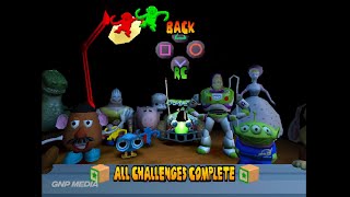 All Characters Unlocked - Toy Story Racer [PS1] - Gameplay