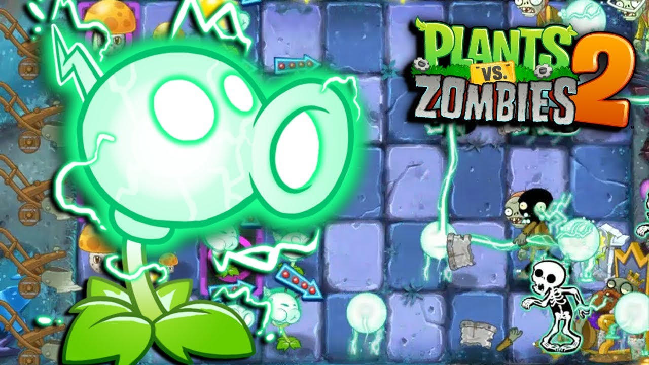 Lanzaguisantes Electrico en la Zona del Infinito - Plants vs Zombies 2 ...
