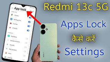 Redmi 13C 5g Mai App Lock Kaise Lagayen || How to App Lock In Redmi 13C || App Lock Setting