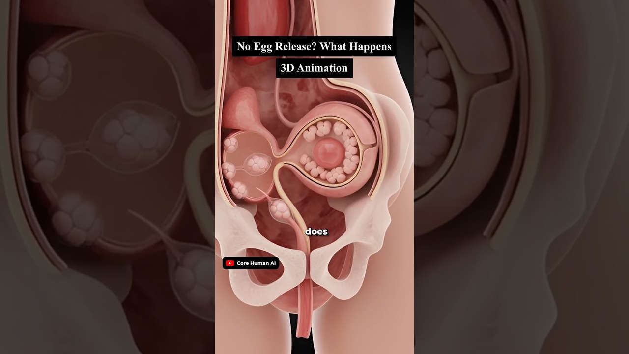 No Egg Release? What Happens | 3D Medical Animation