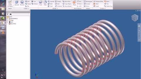 Criando uma mola no Autodesk Inventor 2010
