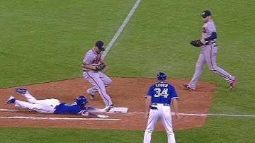 ATL@TOR: Out call at first confirmed in the 9th