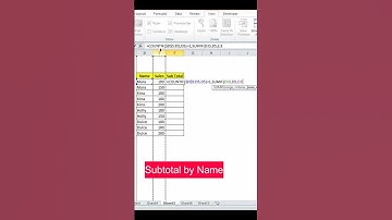 Subtotal by name (made easy)