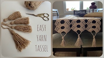 How to make a Tassel - DIY Easy tassels tutorial - knitting patterns