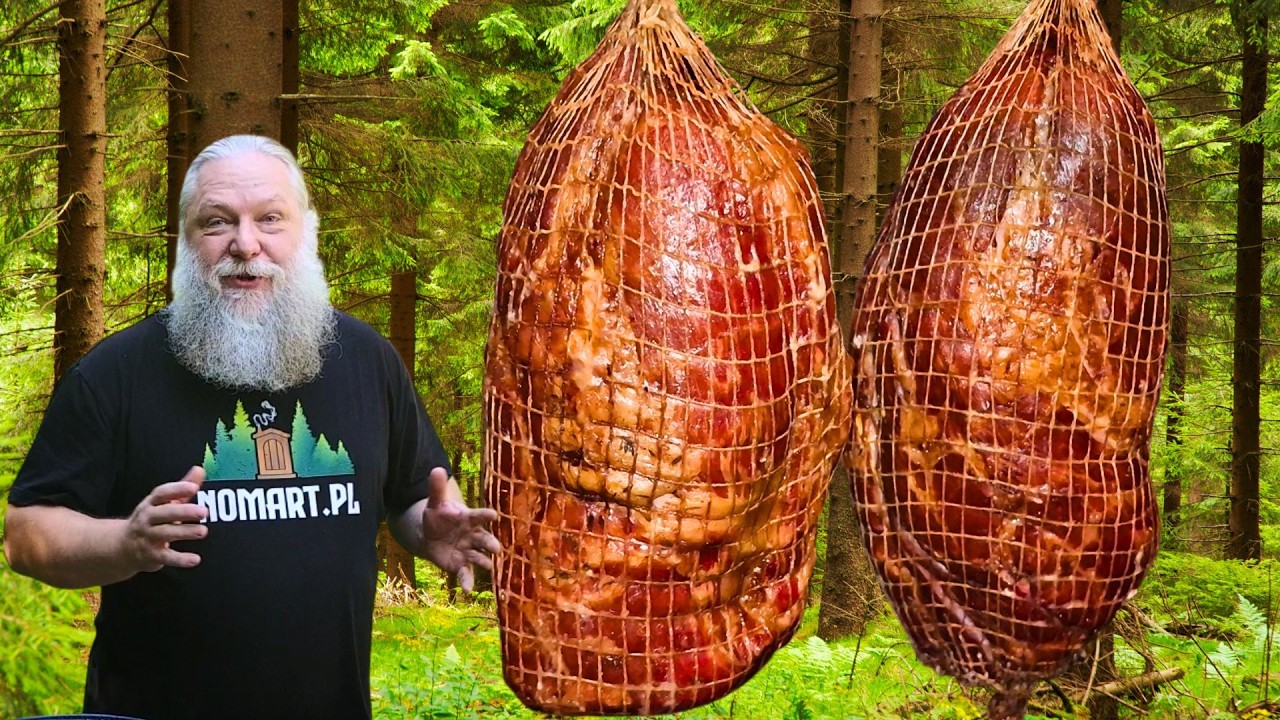 Ogromna Karkówka, wędlina wędzona i podpiekana. Baleron - Praktyka u Praktyka