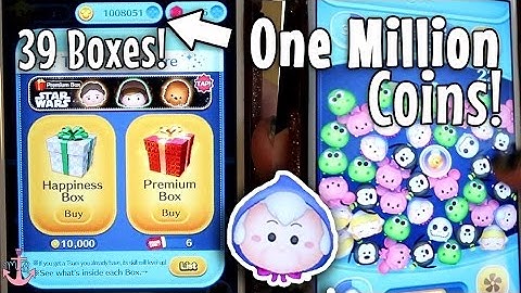 HUGE DISNEY TSUM TSUM APP HAUL! One Million Coins! 39 Premium Boxes!