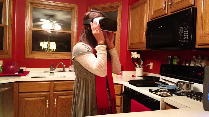My mom tries a VR headset for the first time
