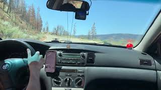 XRS on-board spirited drive (Creek fire remains 2021)