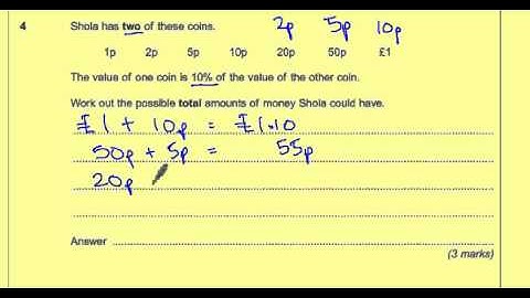 AQA Unit 1 Foundation March 2011 Question 4
