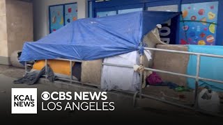 Rancho Park residents fed up as homeless encampment fills parking lot of abandoned 99 Cents Store