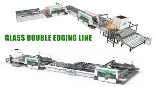 TECHWIN high speed glass double edging line, double edger manufacturer