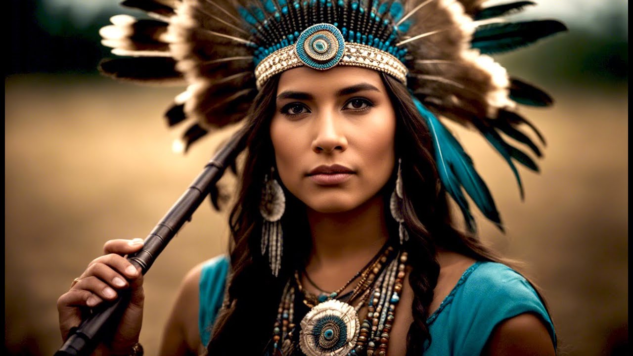 Native American Drum Music | Native American Girl Horn Sleep Music ...