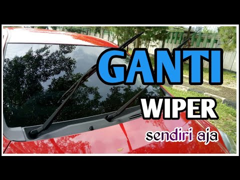 Pasang wiper frameless. 