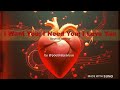 I Want You; I Need You; I Love You (symphonic harmony)
