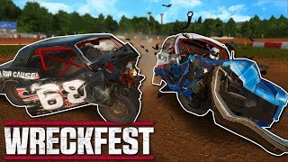 INSANE FIGURE 8 CRASHES! - Next Car Game: Wreckfest multiplayer Gameplay & crashes