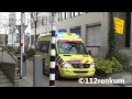 (Vast in verkeer) Ambulance 07-107 met spoed naar melding in Arnhem