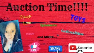 Auction time!!!!!! Lots of Great items!!! 5 pm pst 8 pm est