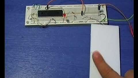 How the Capacitance touch sensor (button-switch) works