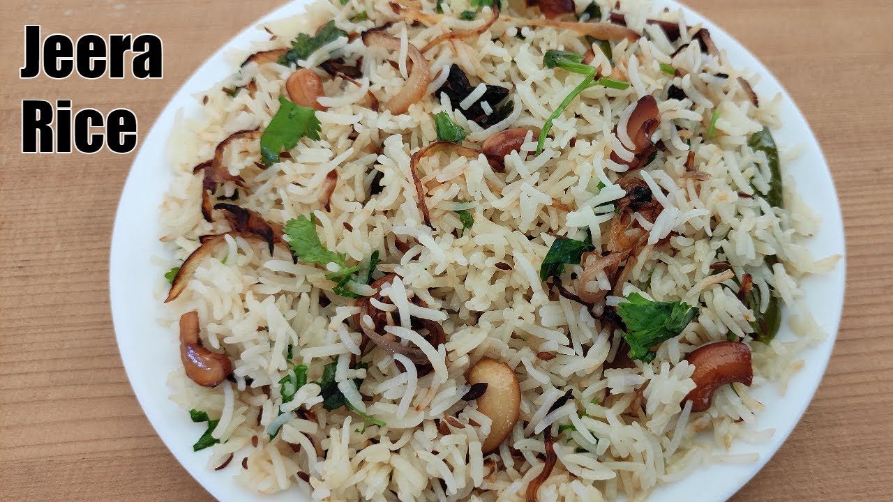 How to make Jeera Rice Jeera Rice Recipe Cumin Rice Jeera Pulao