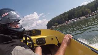 Quake and Cowboy&#39;s First Time On An Outboard DragBoat