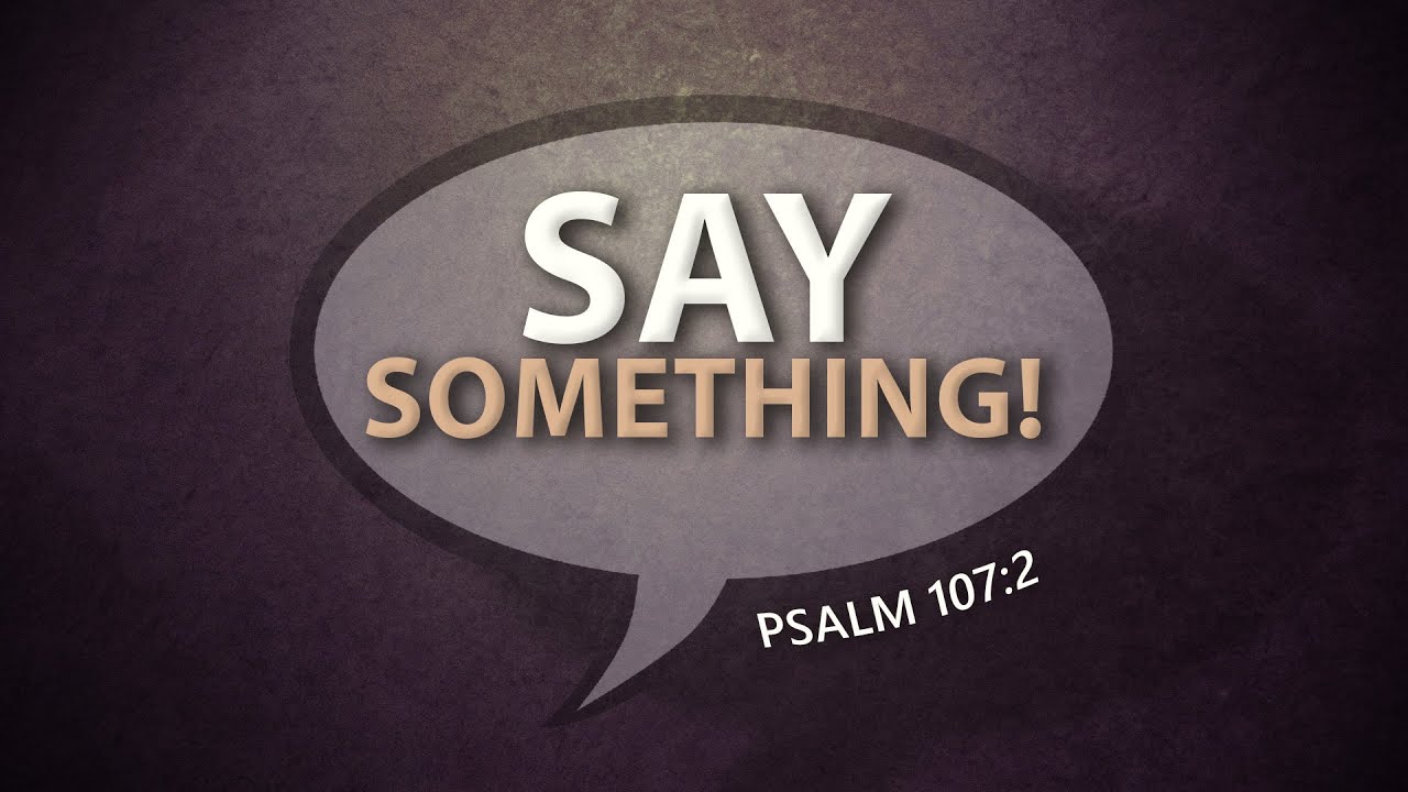 Say Something! - Pastor Stacey Shiflett