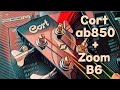 Acoustic bass cort ab850f  zoom b6 amps  cabs