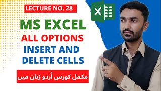 How To Insert & Delete Rows, Columns, Cells & Sheets In MS Excel In Hindi - Lesson 28