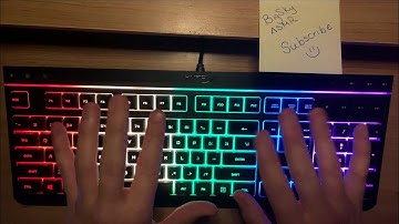 ASMR | Very Relaxing Keyboard Typing | Fast Typing & Color Changing | Stereo Sound | No Talking