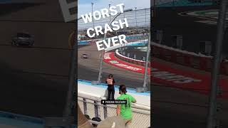 Worst NASCAR car crash ever recorded on video! #NASCAR #carcrash #shorts #NSFW #crash screenshot 5