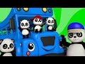 Wheeel on the bus go round and round  nursery rhymes  kids songs  3d rhymes