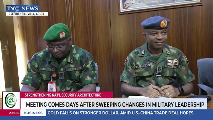 President Tinubu Meets Newly Appointed Service Chiefs At Presidential Villa