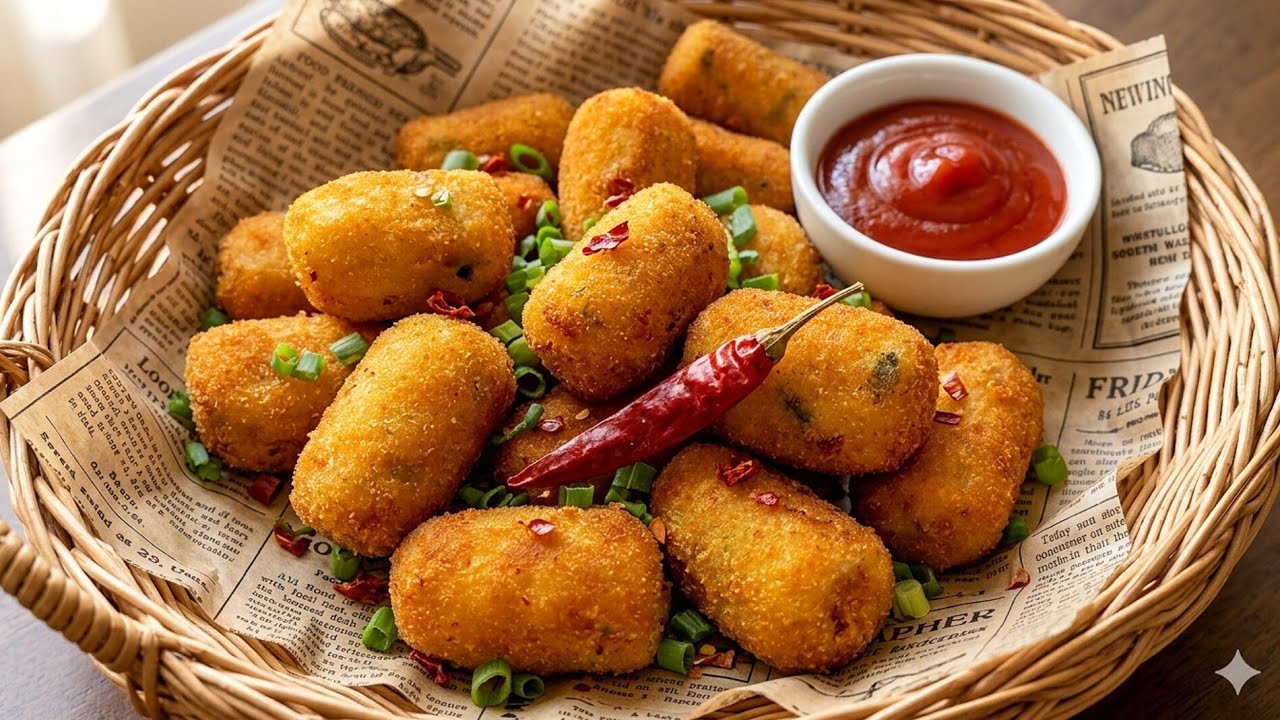 How to Make Ramzan Special Potato Croquettes, Crispy Iftar Snack Recipe by Blingspot Pk