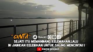 #Story wa di atas kapal dngan pemandangan matahari terbenam😍