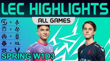 LEC Highlights Week1 Day3 LEC Spring 2023 All Games By Onivia