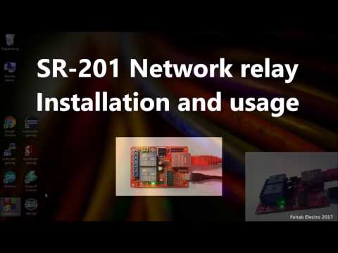 Get started whit SR-201 Network relay, Installation and usage tutorial.