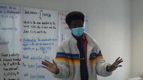 Fri 18 Dec 2020: Application of Integration - Kinematics