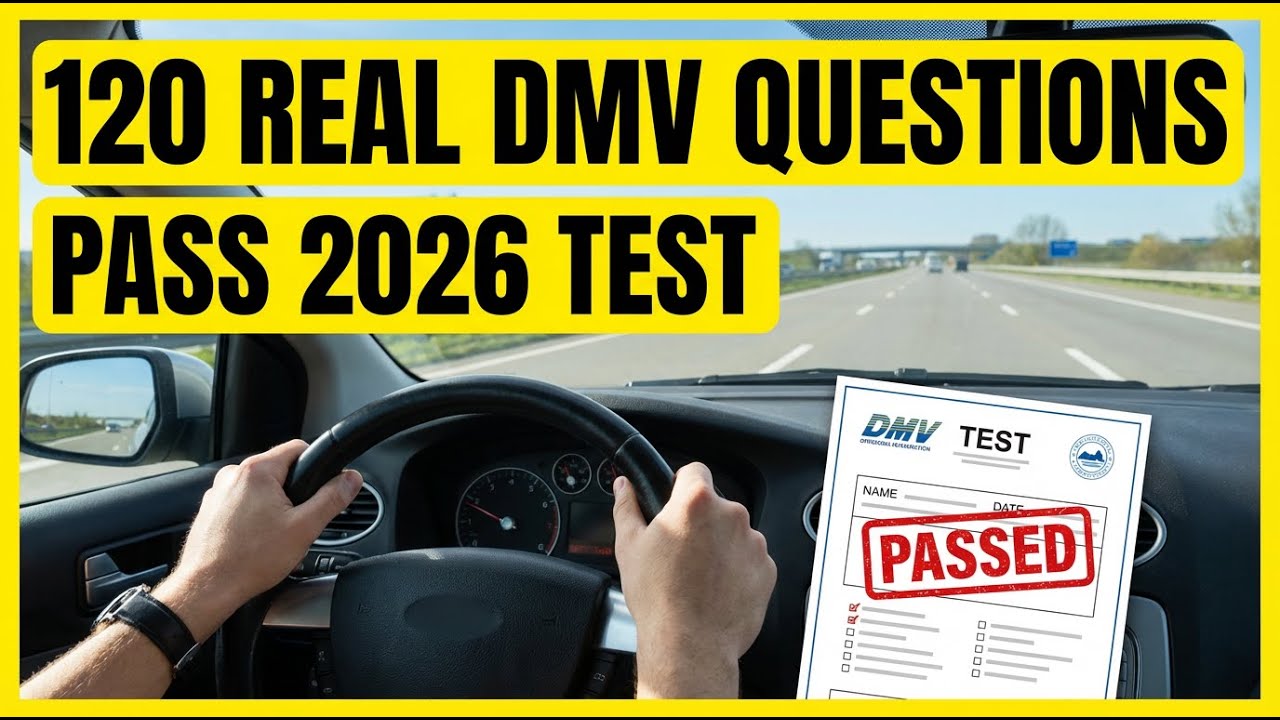 DMV Written Test 2026 – 120 Real DMV Questions & Answers - YouTube