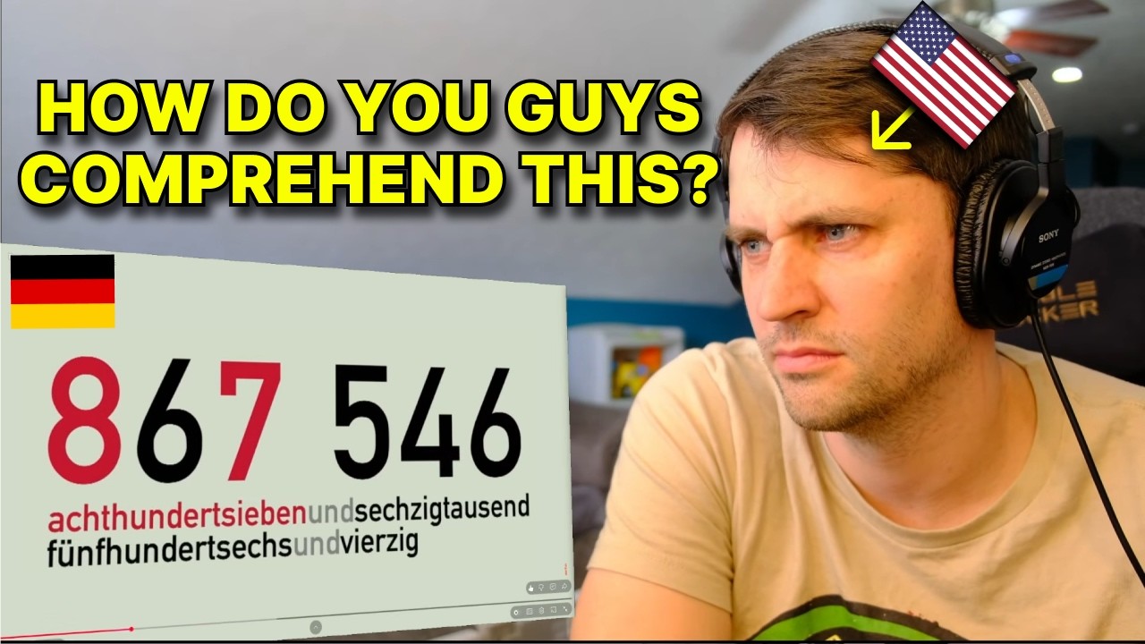 American reacts to The Incredible Way Germans Say Numbers
