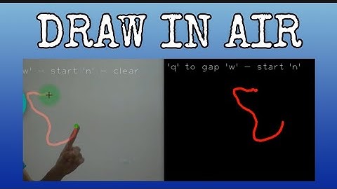 Draw in air | opencv python | optical flow tracking