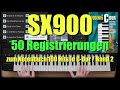 SX900 - 50 Registrierungen zum Buch "100 Hits in C-Dur / Band 2"
