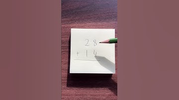 Vertical Addition Demo: 28 + 14