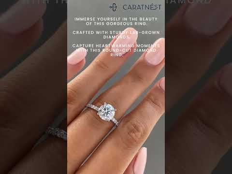 Radiate Love With The Synth Gems Round Cut Wedding Ring