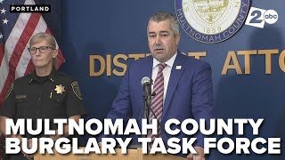 Multnomah County District Attorney and law enforcement announce new task force